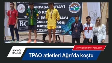 TPAO atletleri Ağrı&rsquo;da koştu