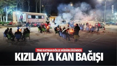 TPAO Batman B&ouml;lge M&uuml;d&uuml;rl&uuml;ğ&uuml;nden Kızılay&rsquo;a kan bağışı