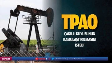 TPAO, &ccedil;akıllı kuyusunun kamulaştırılmasını istedi