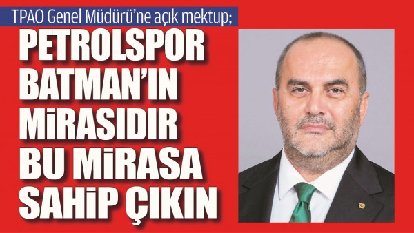 TPAO GENEL M&Uuml;D&Uuml;R&Uuml;&rsquo;NE A&Ccedil;IK MEKTUP