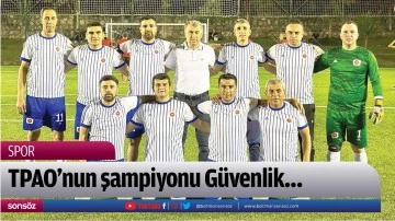 TPAO'nun şampiyonu G&uuml;venlik&hellip;
