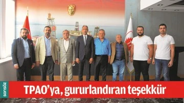 TPAO&rsquo;YA, GURURLANDIRAN TEŞEKK&Uuml;R