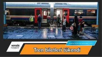 Tren biletleri t&uuml;kendi