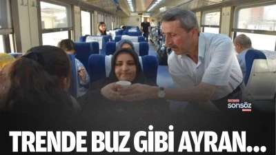 Trende buz gibi ayran&hellip;