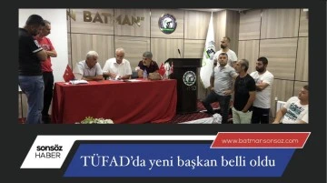 T&Uuml;FAD&rsquo;da yeni başkan belli oldu
