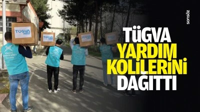 T&Uuml;GVA, yardım kolilerini dağıttı