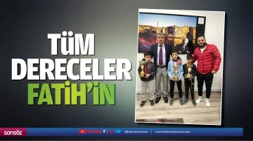 T&uuml;m dereceler Fatih&rsquo;in