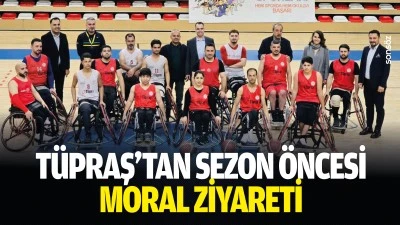 T&uuml;praş'tan sezon &ouml;ncesi moral ziyareti