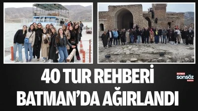 Tur rehberi Batman&rsquo;da ağırlandı