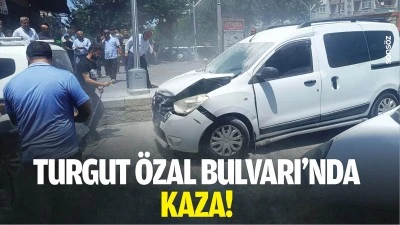 Turgut &Ouml;zal Bulvarı'nda kaza!
