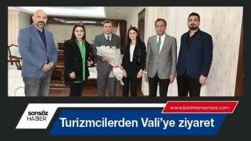 Turizmcilerden Vali&rsquo;ye ziyaret