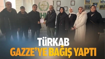T&Uuml;RKAB, Gazze&rsquo;ye bağış yaptı
