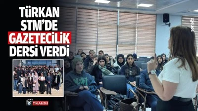 T&uuml;rkan, STM&rsquo;de gazetecilik dersi verdi