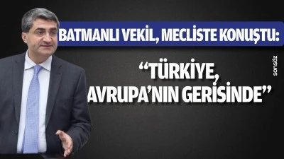 &ldquo;T&uuml;rkiye, Avrupa&rsquo;nın gerisinde&rdquo;