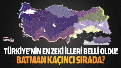 T&uuml;rkiye'nin en zeki illeri belli oldu!