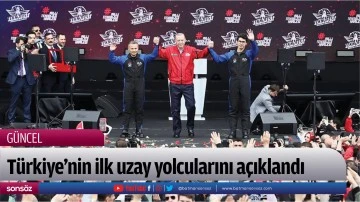 T&uuml;rkiye'nin ilk uzay yolcuları a&ccedil;ıklandı