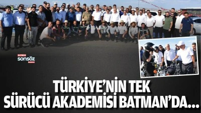 T&uuml;rkiye&rsquo;nin tek s&uuml;r&uuml;c&uuml; akademisi Batman&rsquo;da&hellip;