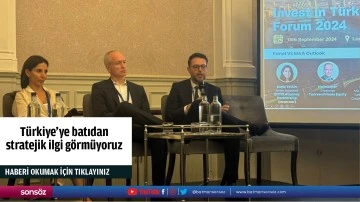 T&uuml;rkiye'ye batıdan stratejik ilgi g&ouml;rm&uuml;yoruz