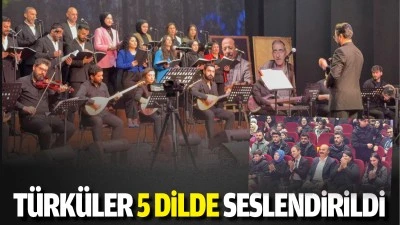 T&uuml;rk&uuml;ler 5 dilde seslendirildi