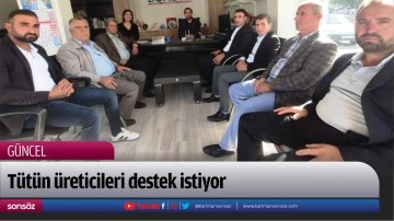 T&uuml;t&uuml;n &uuml;reticileri destek istiyor