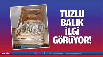 Tuzlu balık ilgi g&ouml;r&uuml;yor!