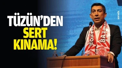 T&uuml;z&uuml;n&rsquo;den sert kınama!