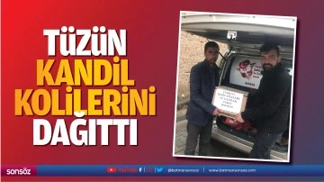 T&uuml;z&uuml;n, kandil kolilerini dağıttı