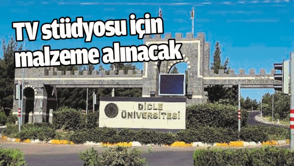 TV ST&Uuml;DYOSU İ&Ccedil;İN MALZEME ALINACAK