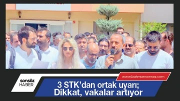 &Uuml;&ccedil; STK&rsquo;dan ortak uyarı