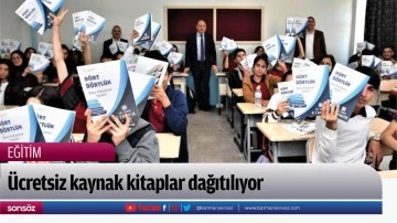 &Uuml;cretsiz kaynak kitaplar dağıtılıyor