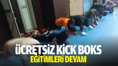 &Uuml;cretsiz kick boks eğitimleri devam&hellip;