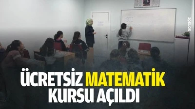 &Uuml;cretsiz matematik kursu a&ccedil;ıldı