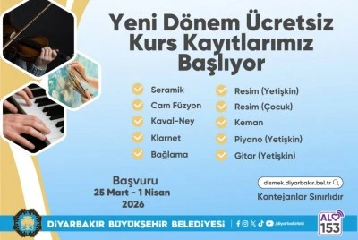 &Uuml;cretsiz sanat ve m&uuml;zik kurs kayıtları başlıyor
