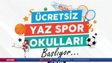 &Uuml;cretsiz Yaz Spor Okulları başlıyor