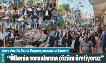 &ldquo;&Uuml;LKENİN SORUNLARINA &Ccedil;&Ouml;Z&Uuml;M &Uuml;RETİYORUZ&rdquo;