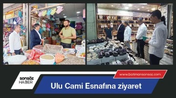 Ulu Cami Esnafına ziyaret