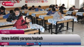 Umre &ouml;d&uuml;ll&uuml; yarışma başladı