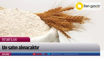 Un satın alınacaktır