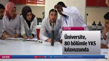&Uuml;niversite, 80 b&ouml;l&uuml;mle YKS kılavuzunda