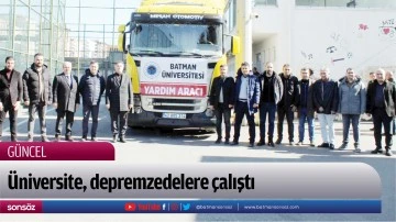 &Uuml;niversite, depremzedelere &ccedil;alıştı