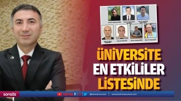 &Uuml;niversite, en etkililer listesinde