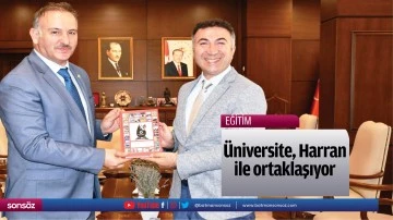 &Uuml;niversite, Harran ile ortaklaşıyor