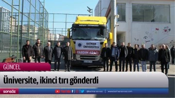 &Uuml;niversite, ikinci tırı g&ouml;nderdi