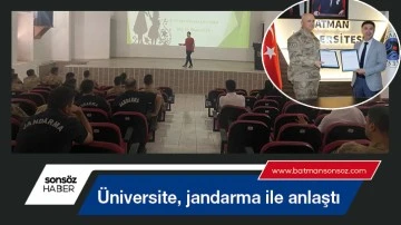 &Uuml;niversite, jandarma ile anlaştı