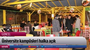 &Uuml;niversite kamp&uuml;sleri halka a&ccedil;ık