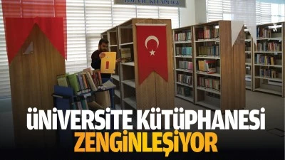 &Uuml;niversite K&uuml;t&uuml;phanesi zenginleşiyor