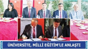 &Uuml;niversite, Milli Eğitim&rsquo;le anlaştı
