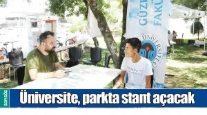 &Uuml;NİVERSİTE, PARKTA STANT A&Ccedil;ACAK