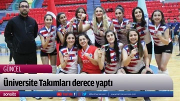 &Uuml;niversite Takımları derece yaptı