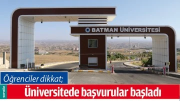 &Uuml;NİVERSİTEDE BAŞVURULAR BAŞLADI